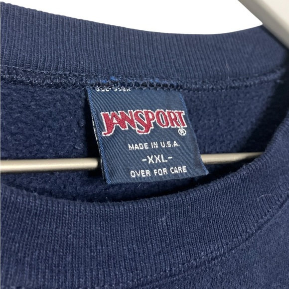 Vintage Jansport Xavier University Dad Collegiate Sweatshirt Crewneck Blue XXL - Picture 4 of 6